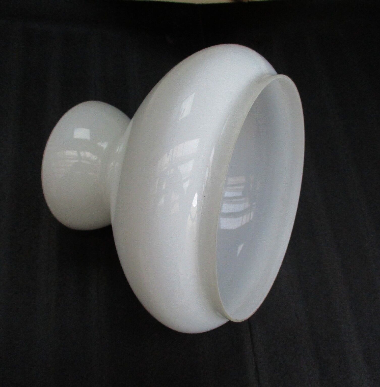 Vintage opaline and ceramic wrought iron chandelier