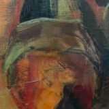 Tableau peinture nature morte cubiste XXe