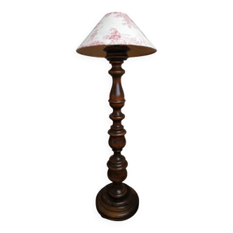 Wooden floor lamp