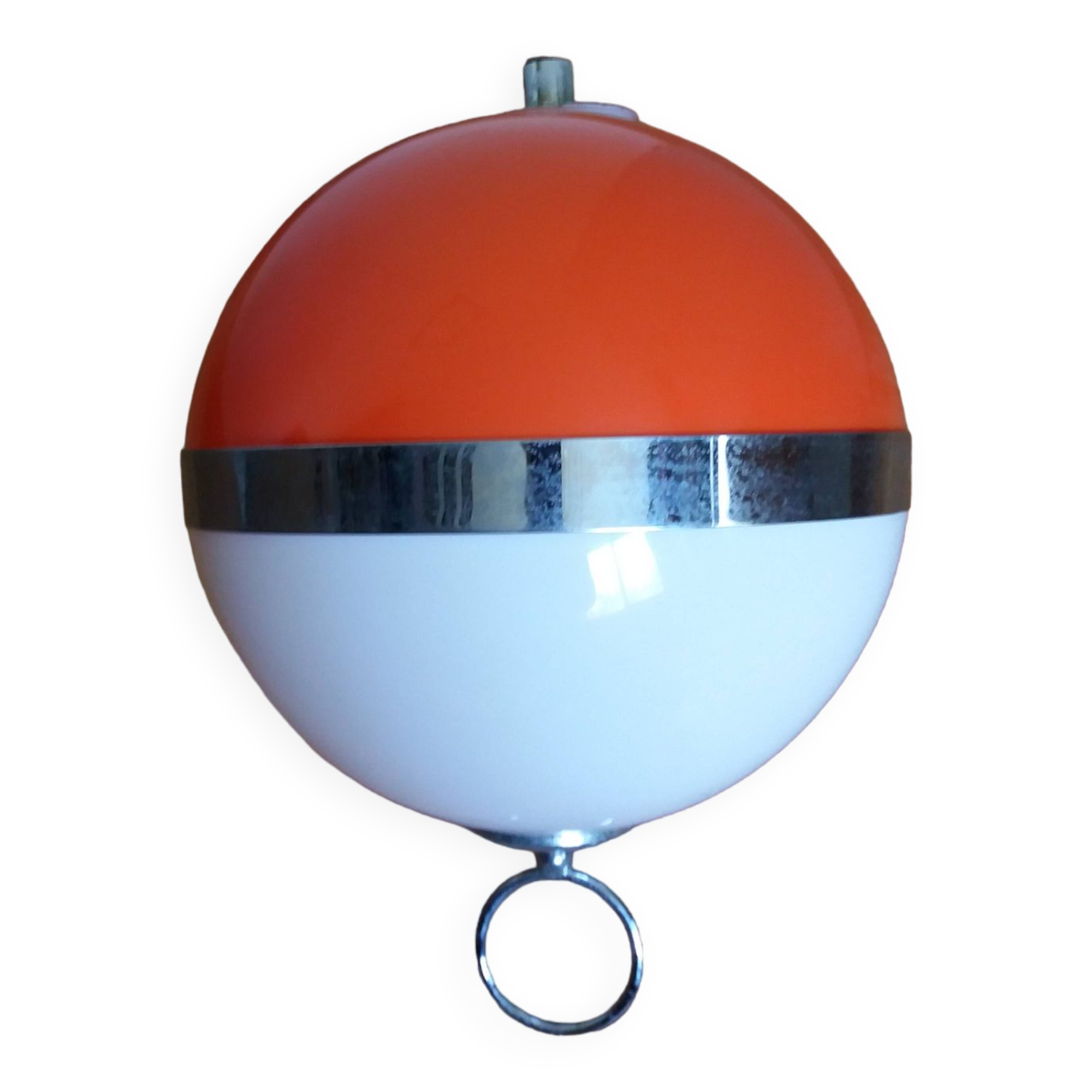 Orange space age ball sphere suspension 70s