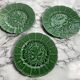 Sarreguemines grape barbotine dessert plates