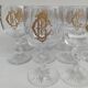 14 large crystal glasses from Saint Louis, early 20th century.