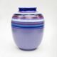 Vase Fascie Colorate de collection Aldo Londi, céramique du milieu du siècle, Bitosis, Rosenthal Netter