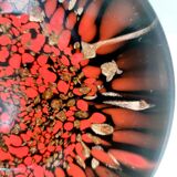 Black and Red Murano Glass Vases by Vincenzo Nason with Bronze Aventurine Glass