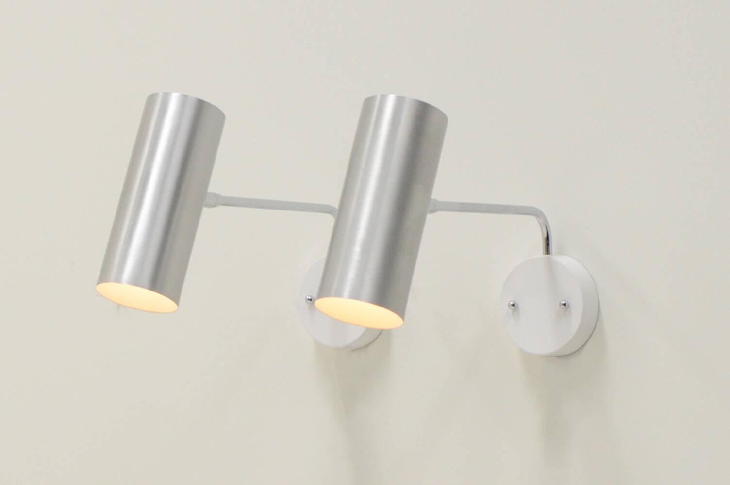 Set of 2 Raak Amsterdam spot wall lights, 1960s The Netherlands.