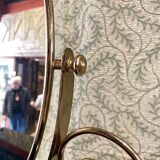 Golden metal and plexiglass dressing table