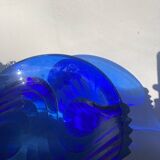 Designer blue glass dish