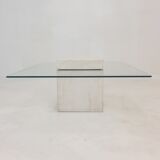 Italian travertine coffee table 1980s