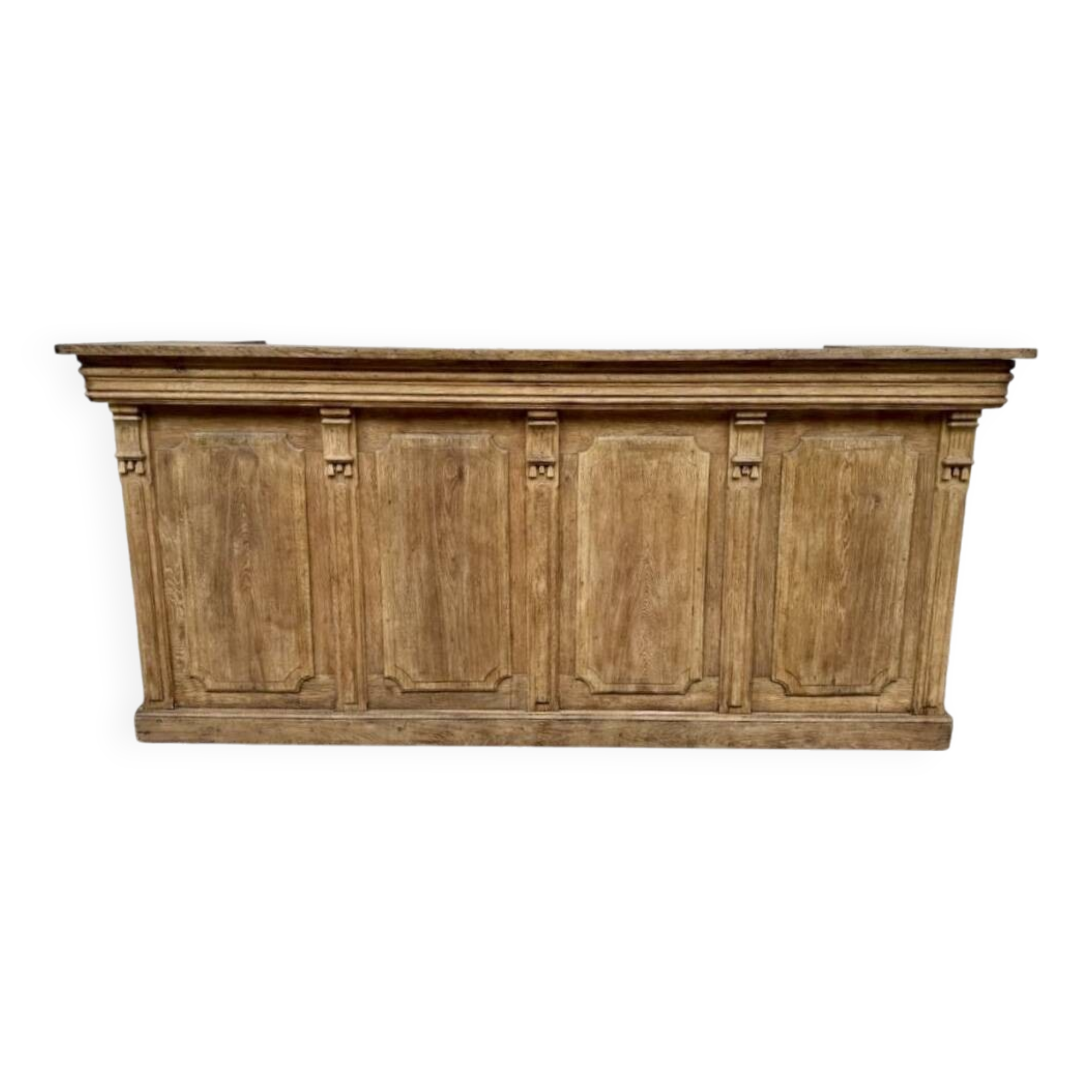 Old oak restaurant bar counter from the early 20th century