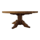 Round 100 cm oak coffee table 1970s