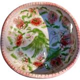 Edouard cazaux cup, firebird decoration on a background of floral seeds,