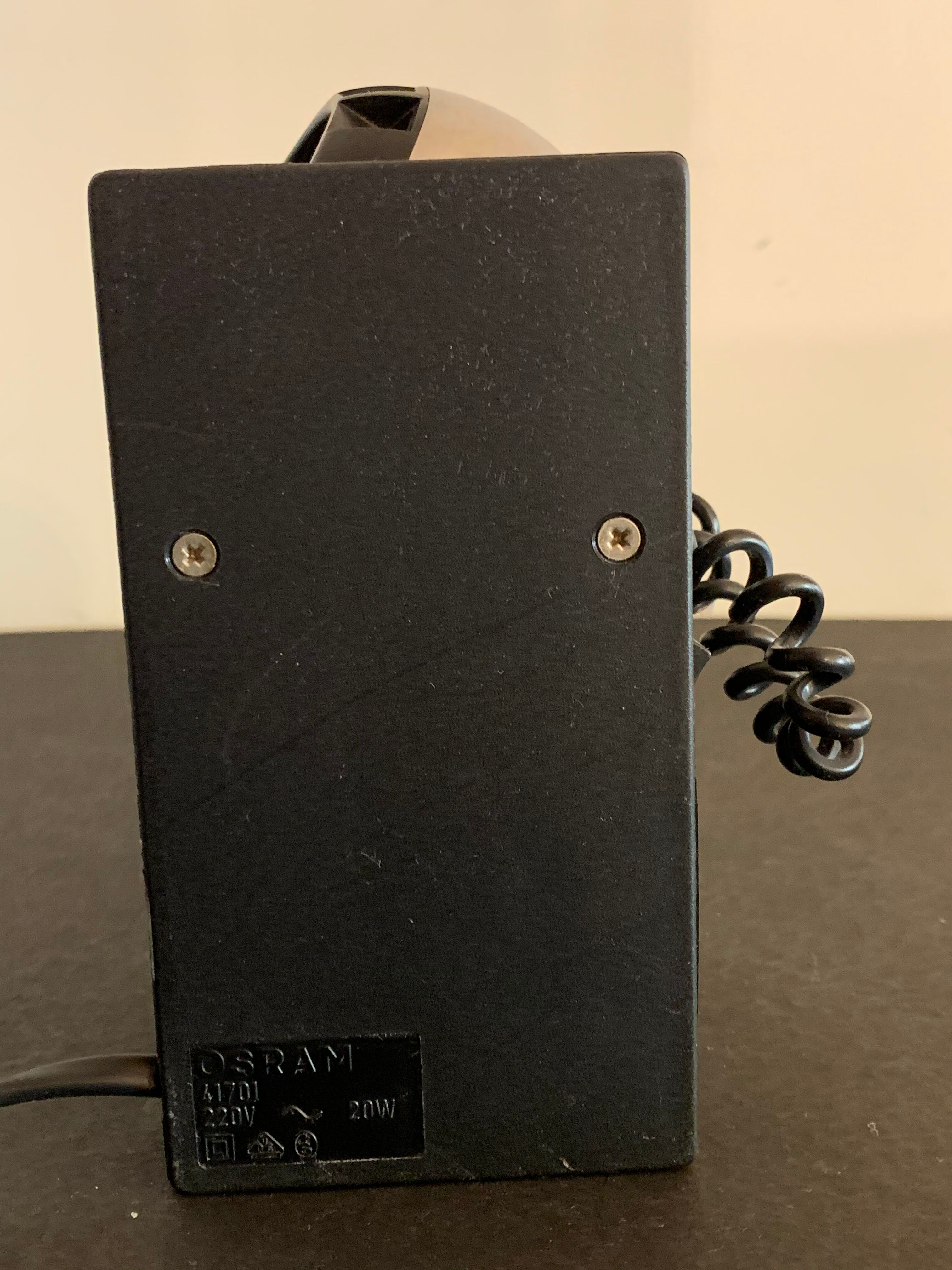 Lampe spot noire articulée Osram 1970