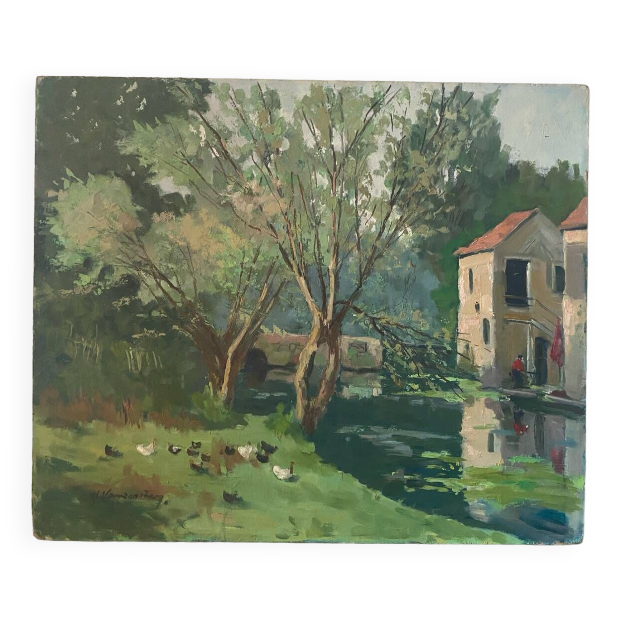 Country landscape signed