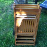 Series of 3 folding chairs