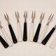 Set 10 cocktail forks 60s