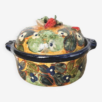 Old artisanal vegetable tureen