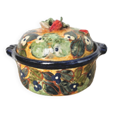 Soupière ancien légumier artisanal