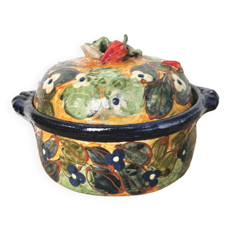 Old artisanal vegetable tureen