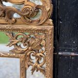 Regency style mirror in gilded wood, 19th century