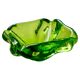 Verre de Murano vert, verre contemporain des années 1960 fabriqué à la main en Italie.