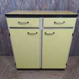 Yellow formica sideboard