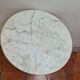 Table in marble and cast iron pedestal table