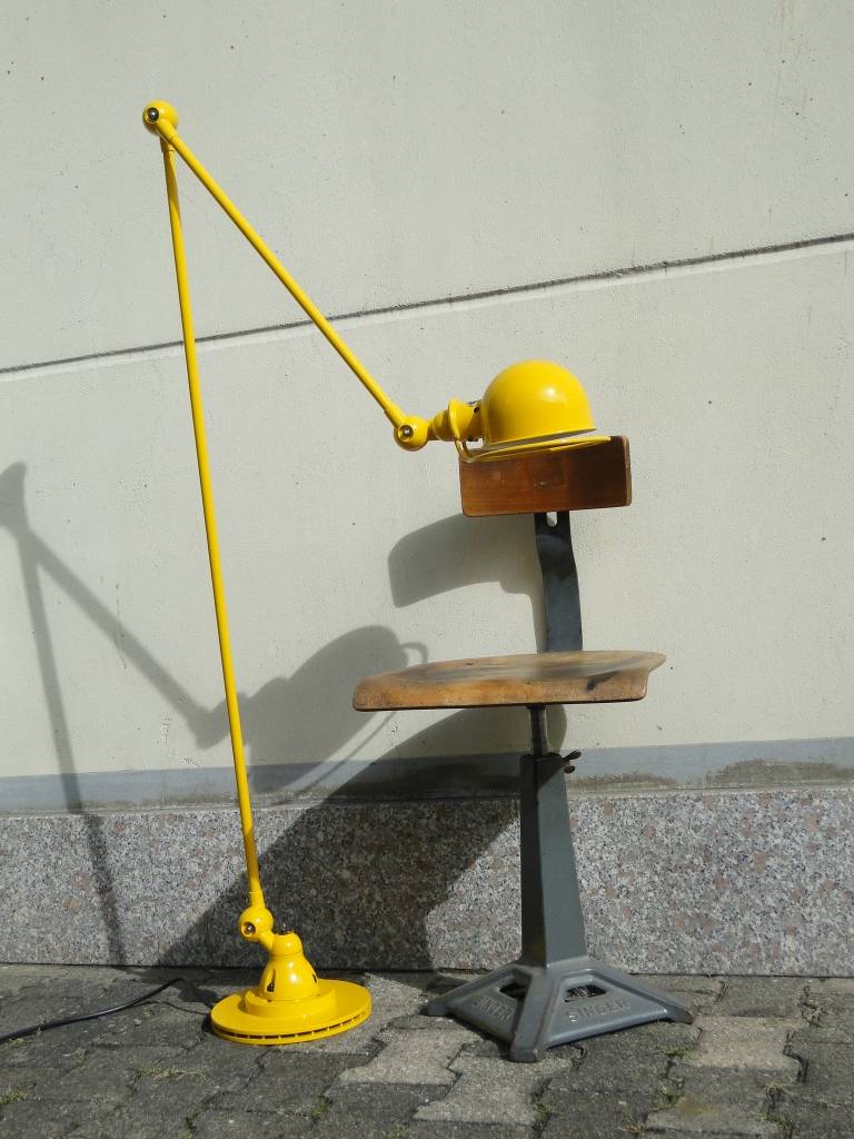 Jieldé lamp yellow 2 arms of Jean Louis Domecq