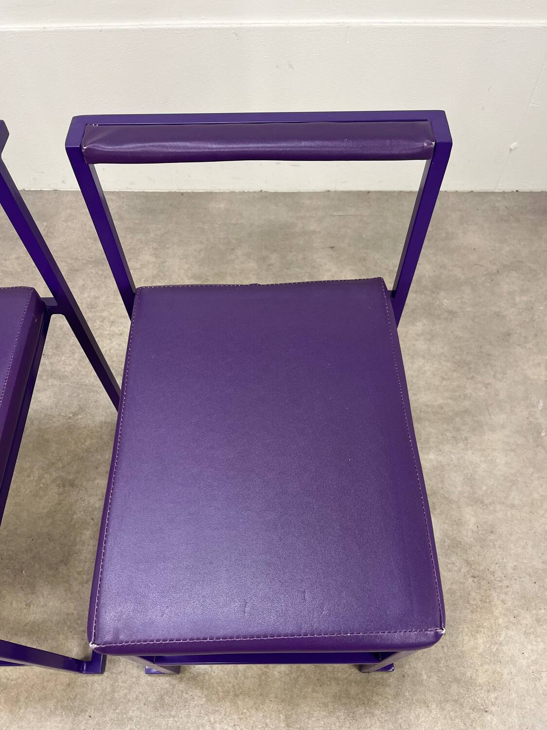 2 postmodern design chairs, 80s