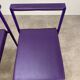 2 chaises design postmoderne, années 80