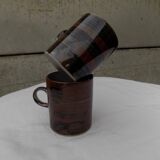 set of 2 stoneware mugs