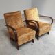 Pair of Art Deco armchairs H410 Type C by Jindrich Halabala for UP Zavody