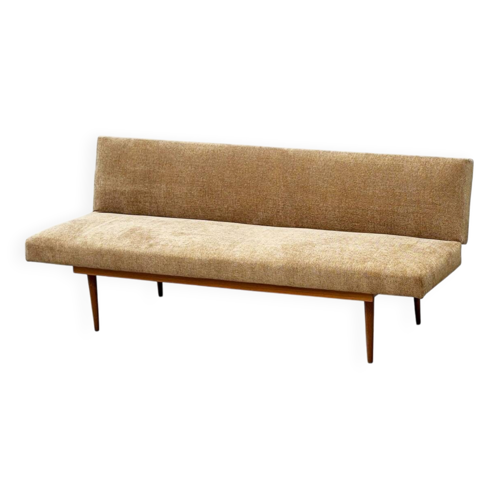 1970's German wooden sofa / daybed