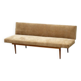 1970's German wooden sofa / daybed