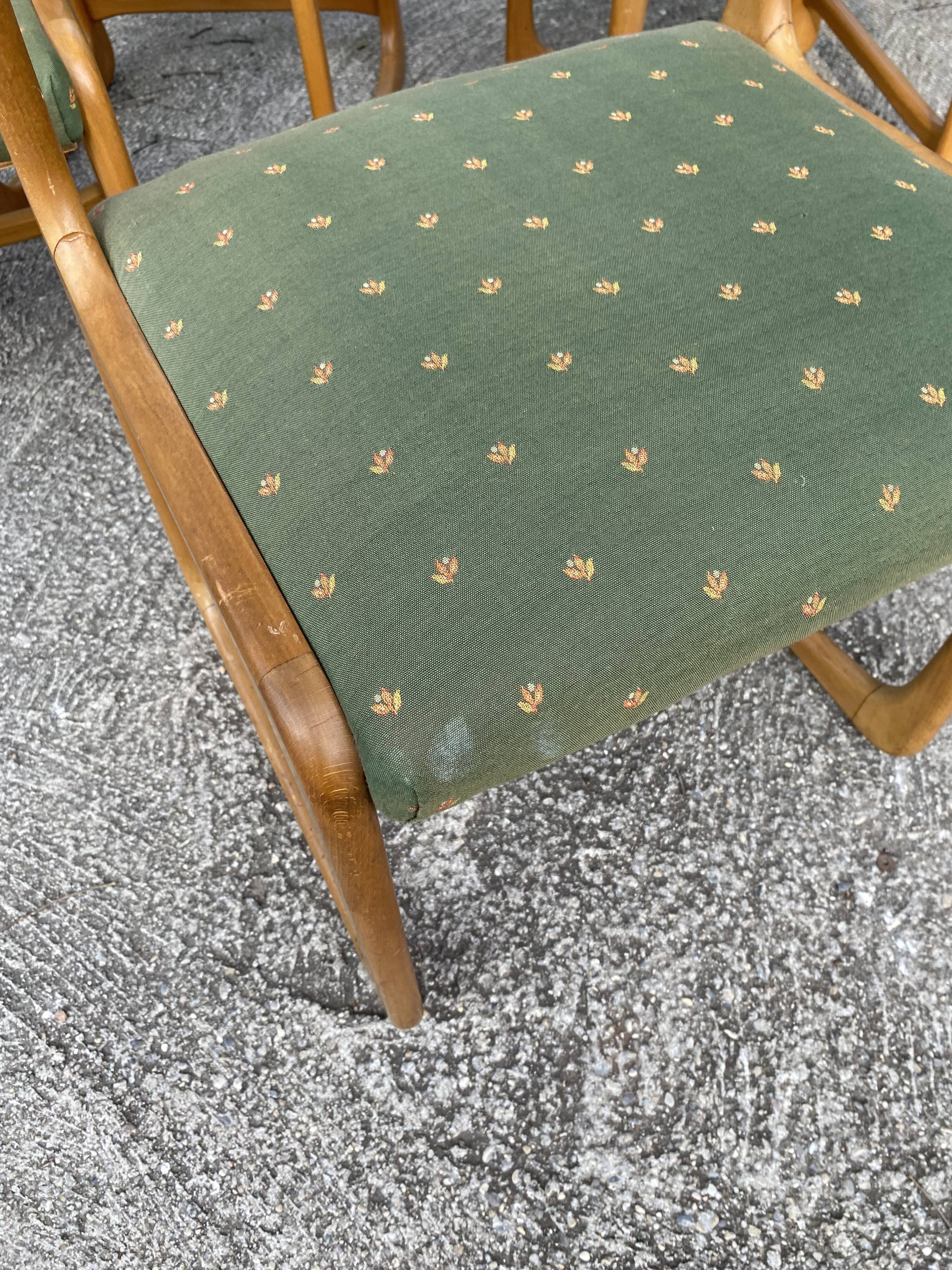 4 Baumann sleigh chairs