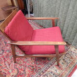 Fauteuil vintage design scandinave 60/70