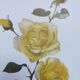 Vintage Botanical Print from 1968 - Golden Rapture - Rose Floral Illustration