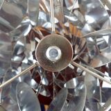 Table lamp silver lozenge and tulip foot, end of the years 70