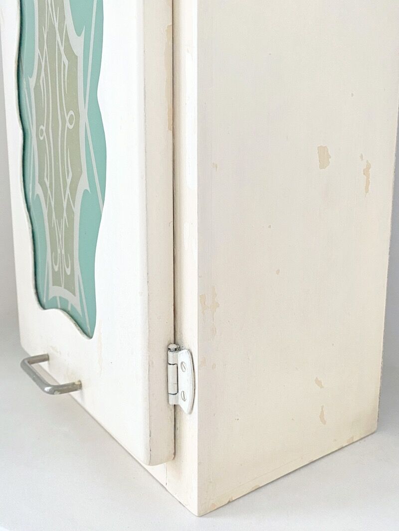 Art Deco mirror toilet cabinet