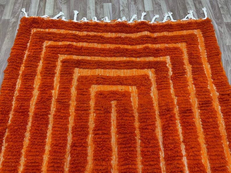 Incredible orange Moroccan rug 150/250cm