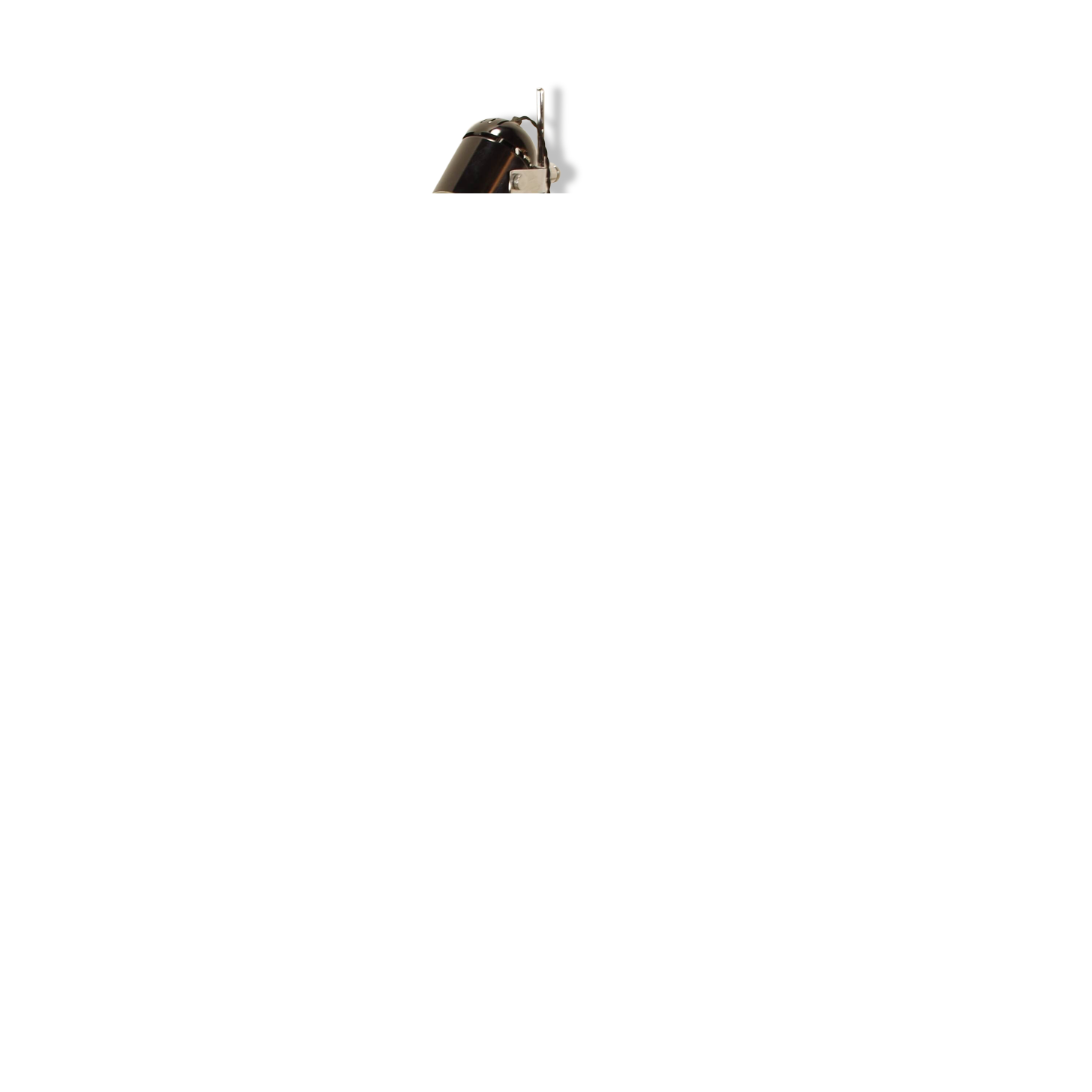 Vintage floor lamp with black spotlight