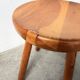 Pine stool assigned to Charlotte Perriand for Les Arcs.