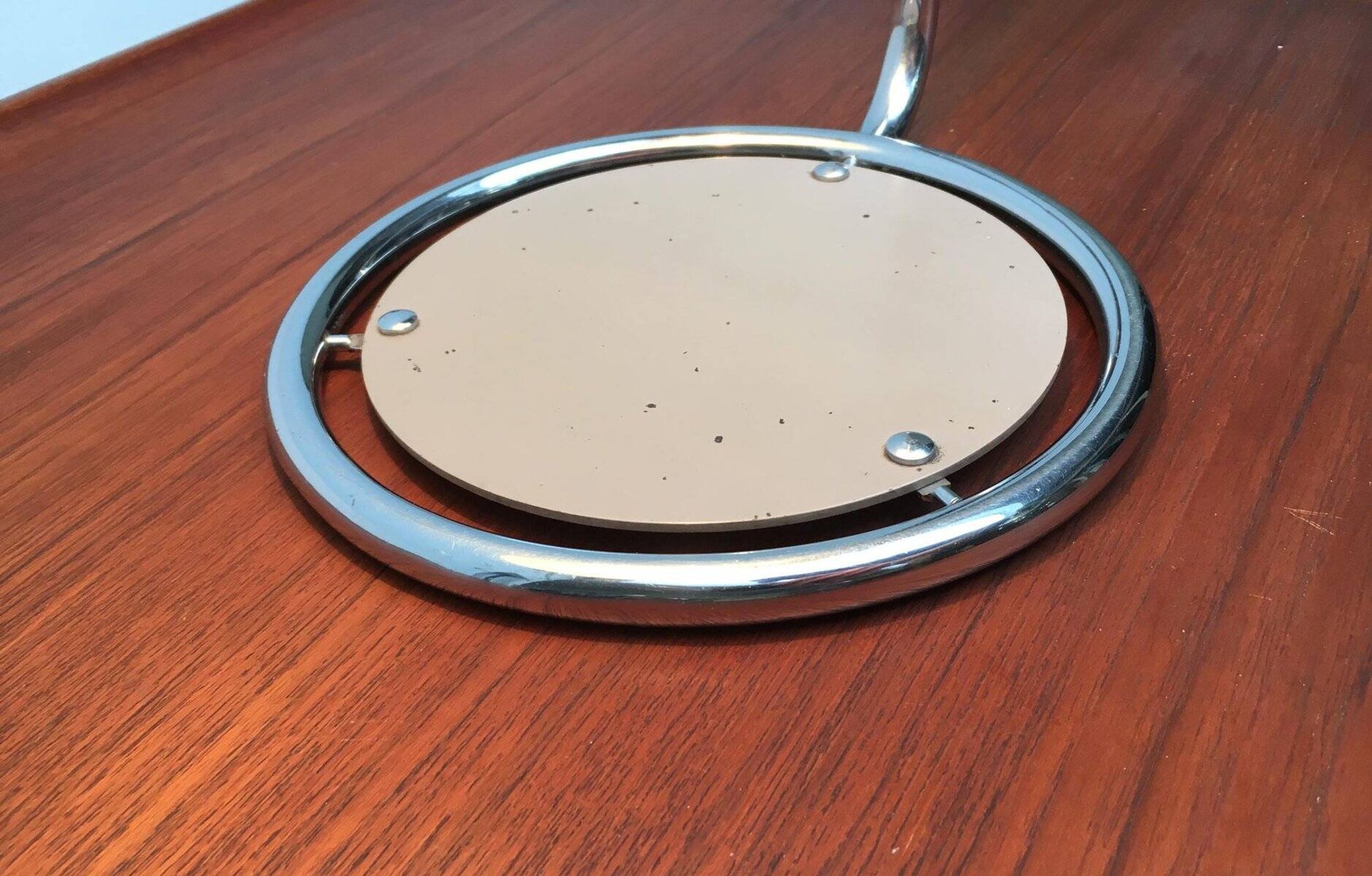 Mid-Century German table lamp model 6761 in metal by Christian Dell for Kaiser Leuchten, 1960s.