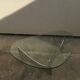 Glass and metal coffee table