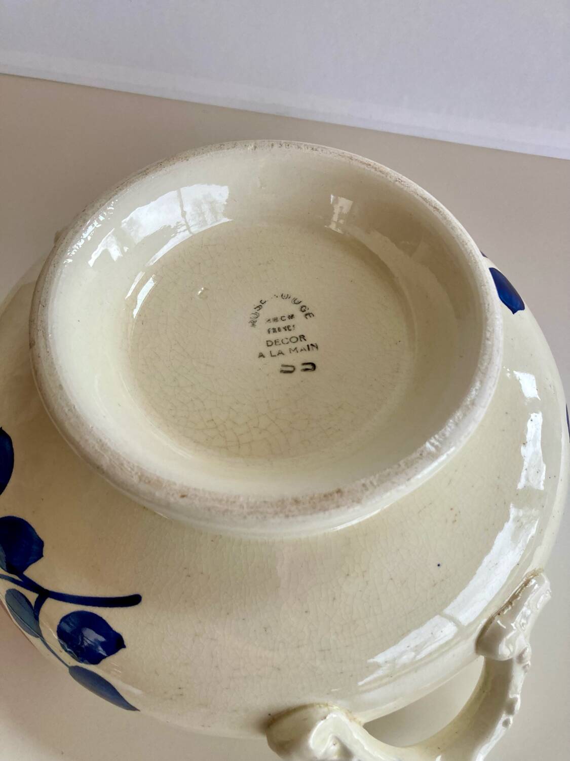 Vegetable tureen signed HBCM Red Roses
