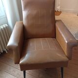 Fauteuil vintage camel