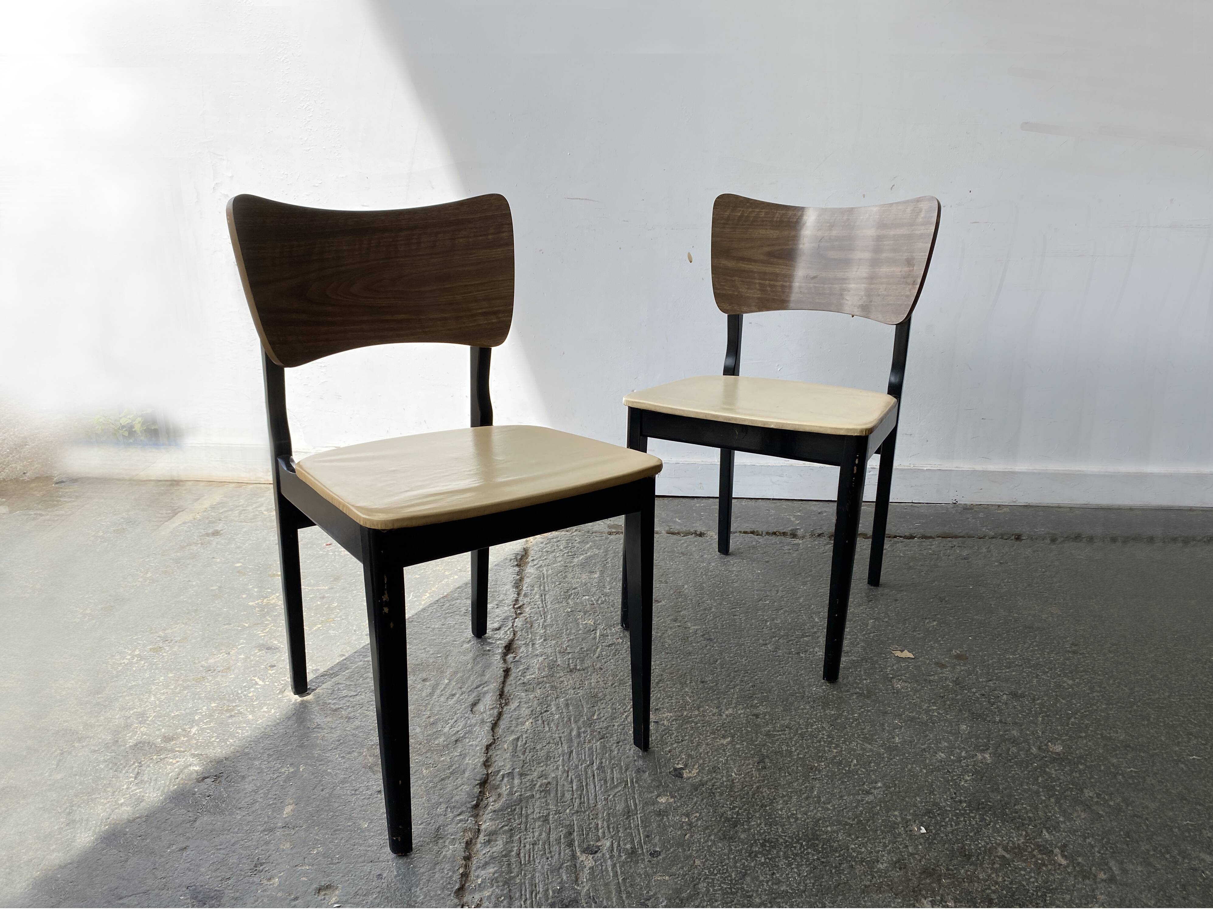 Pair of Mid-Century vintage retro Dining Chairs
