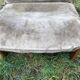 3 vintage khaki wood and suede heaters 70s