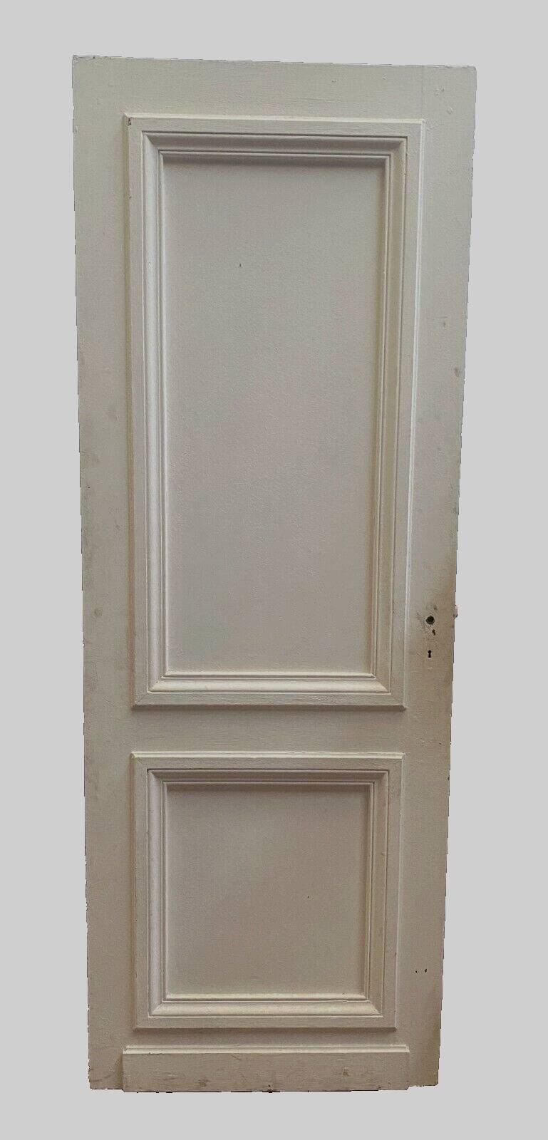 Double-sided passage door with two molded panels 20th century
