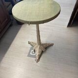 Round table with cast iron stand