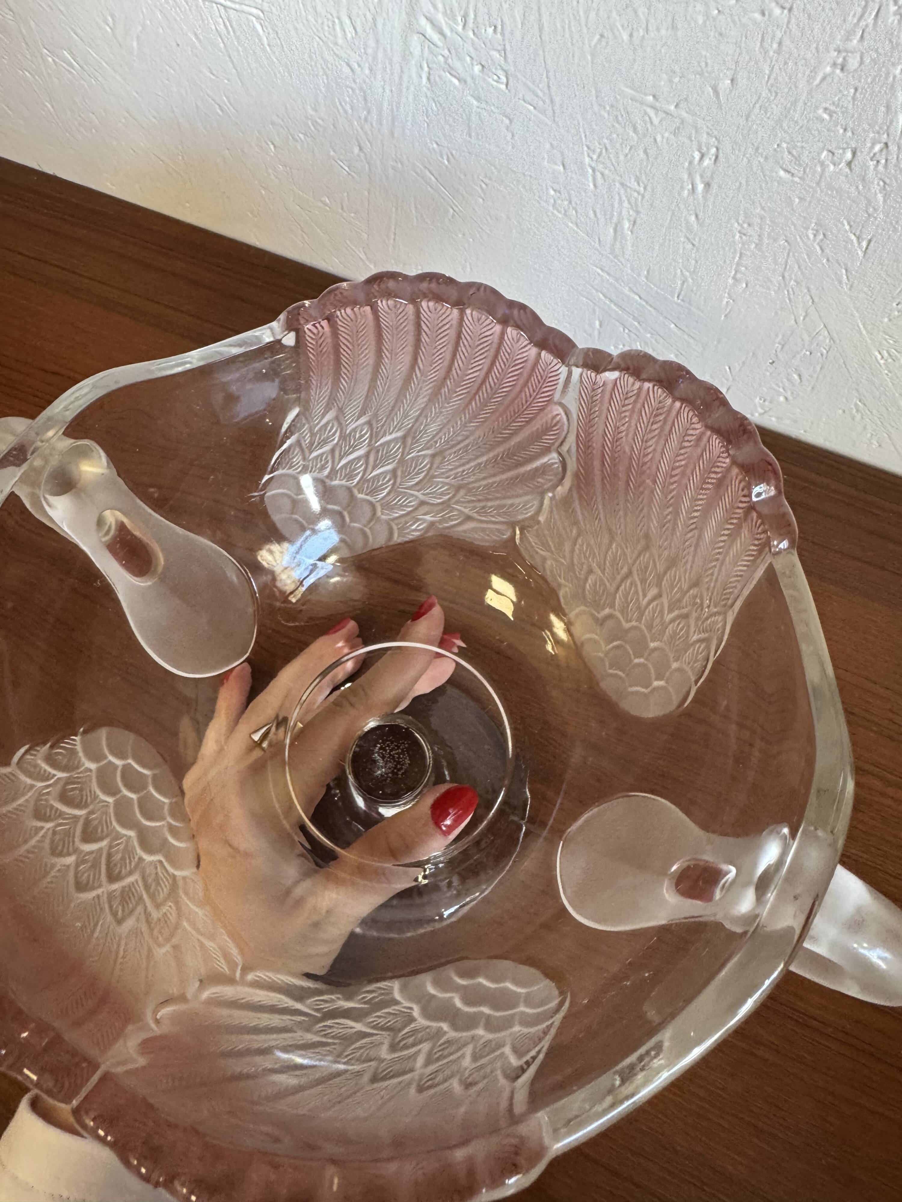 Crystal fruit bowl